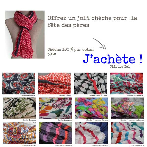 foulard fete des peres