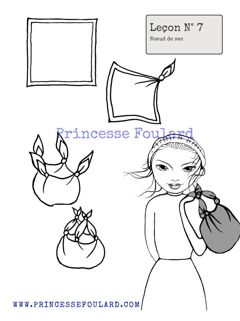 Tuto: Noeud de foulard en sac